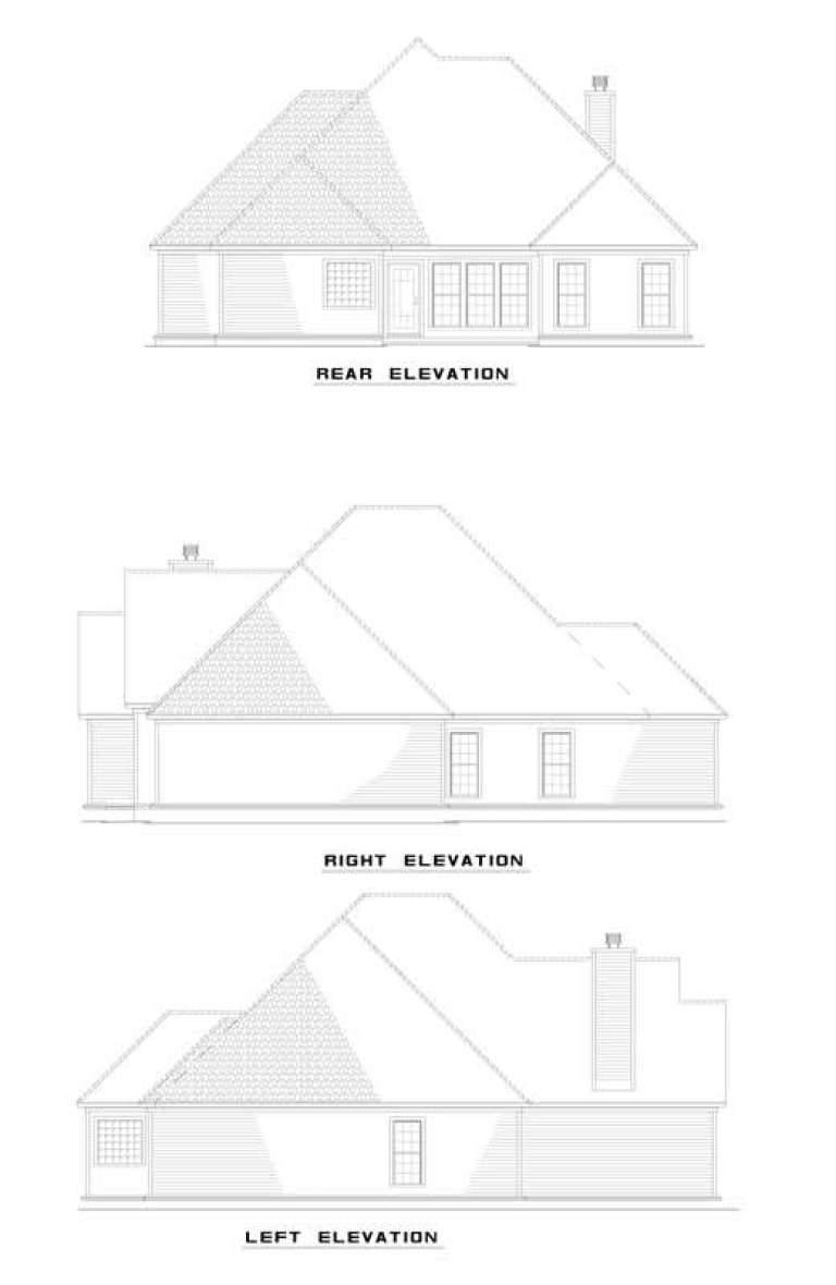Ranch House Plan #110-00204 Elevation Photo