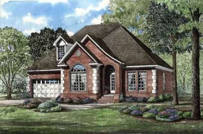 European House Plan #110-00207 Elevation Photo