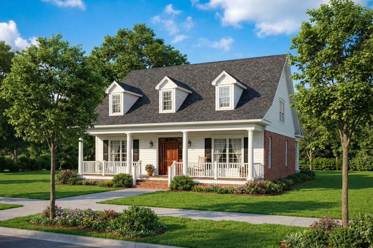 House Plan House Plan #4747 Angled Front Elevation