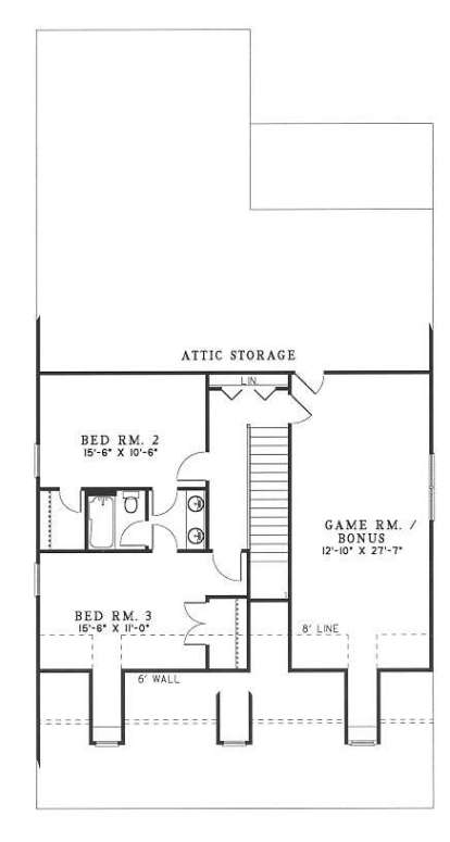 Floorplan 2 for House Plan #110-00208