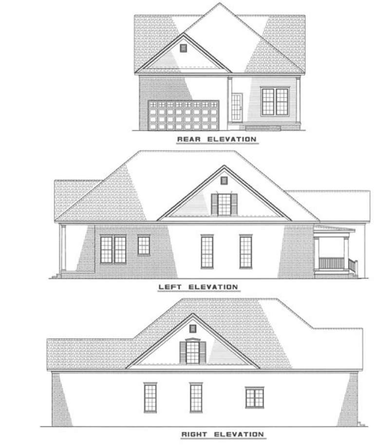 Traditional House Plan #110-00209 Elevation Photo