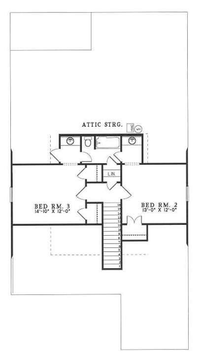 Second Floor for House Plan #110-00209