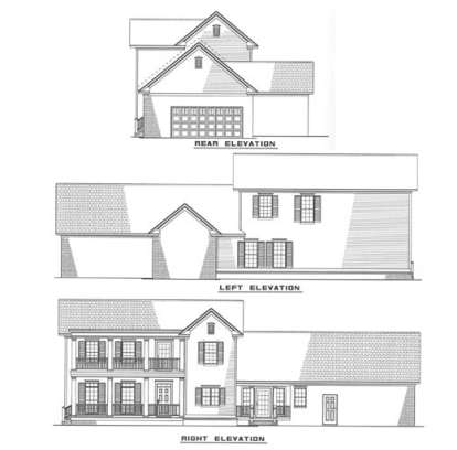 Southern House Plan #110-00211 Elevation Photo