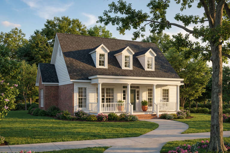 House Plan House Plan #4752 Angled Front Elevation