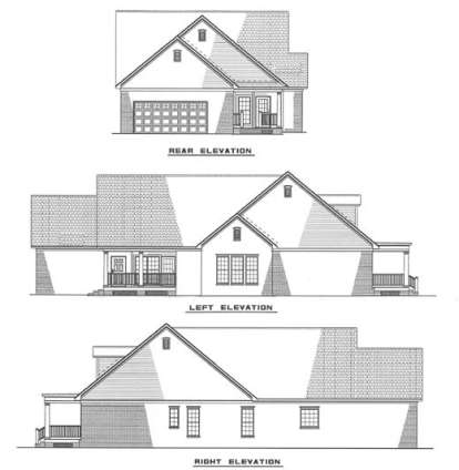 Traditional House Plan #110-00213 Elevation Photo