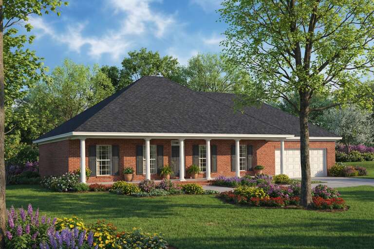 House Plan House Plan #4753 Angled Front Elevation