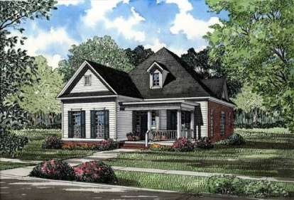 Southern House Plan #110-00215 Elevation Photo