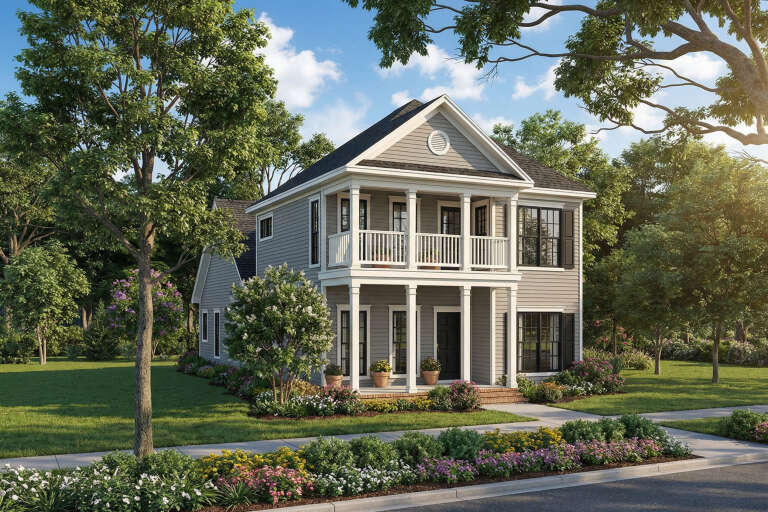 House Plan House Plan #4756 Angled Front Elevation