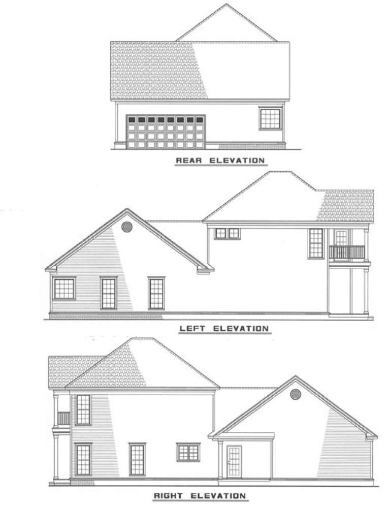 Traditional House Plan #110-00217 Elevation Photo