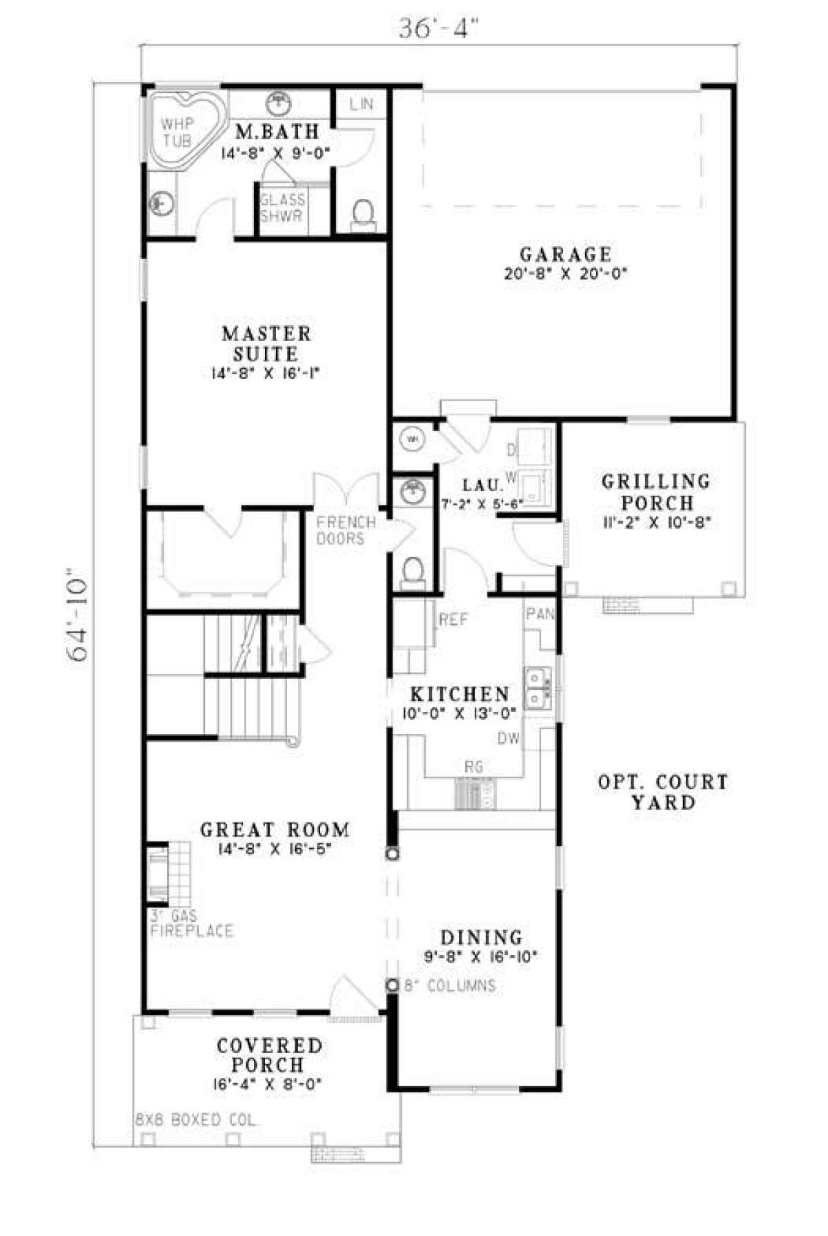 Floorplan 1 for House Plan #110-00217