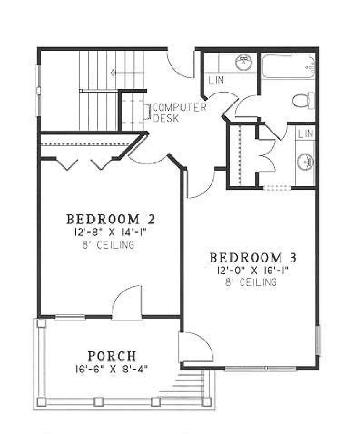 Floorplan 2 for House Plan #110-00217