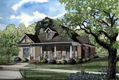 Country House Plan #110-00218 Elevation Photo