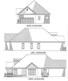 Country House Plan #110-00218 Elevation Photo