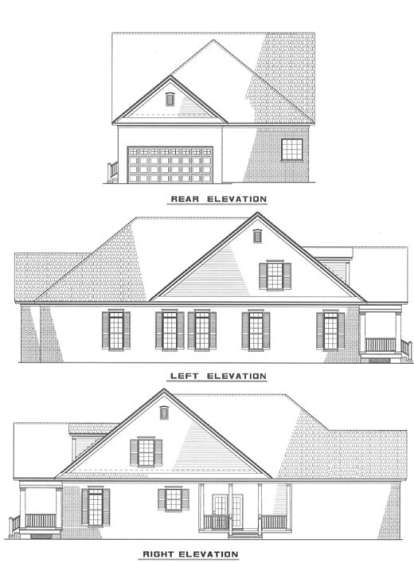 Traditional House Plan #110-00219 Elevation Photo