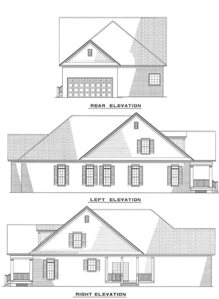 Traditional House Plan #110-00219 Elevation Photo