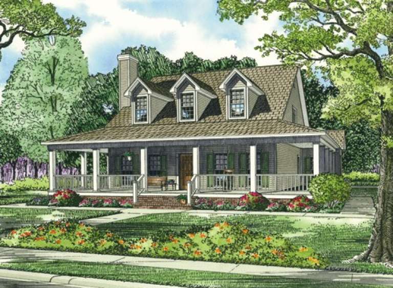 Country House Plan #110-00221 Elevation Photo