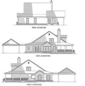 Country House Plan #110-00221 Elevation Photo