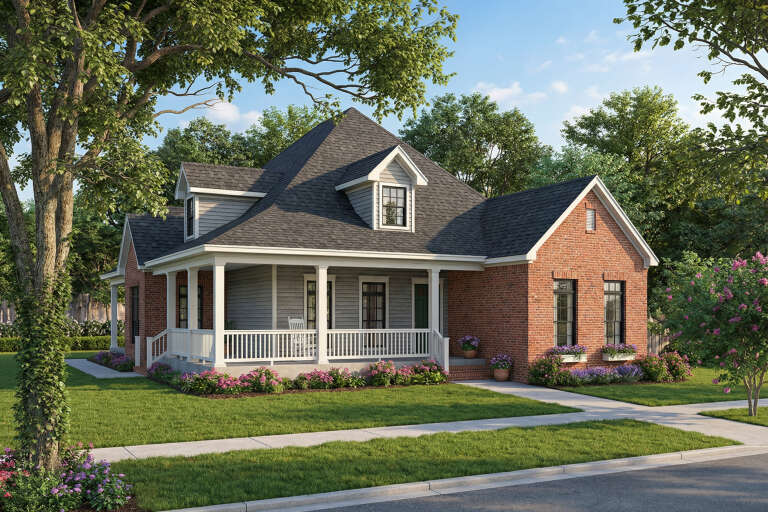 House Plan House Plan #4761 Angled Front Elevation