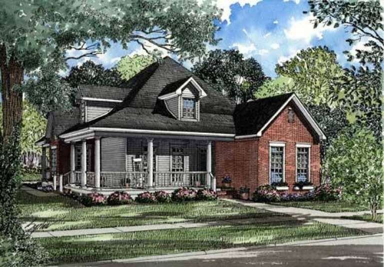 Country House Plan #110-00222 Elevation Photo