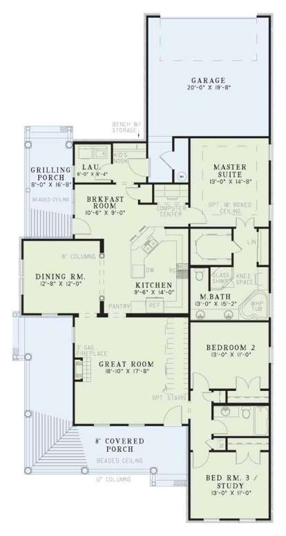 Main Floor  for House Plan #110-00222