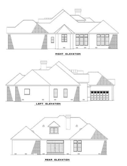 European House Plan #110-00223 Elevation Photo