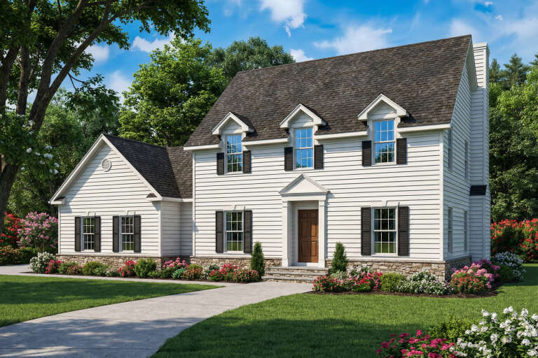 House Plan House Plan #4763 Angled Front Elevation