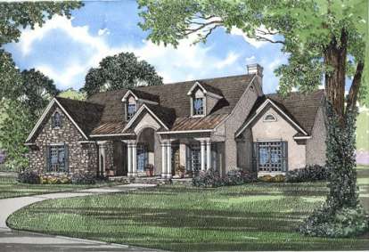 European House Plan #110-00226 Elevation Photo