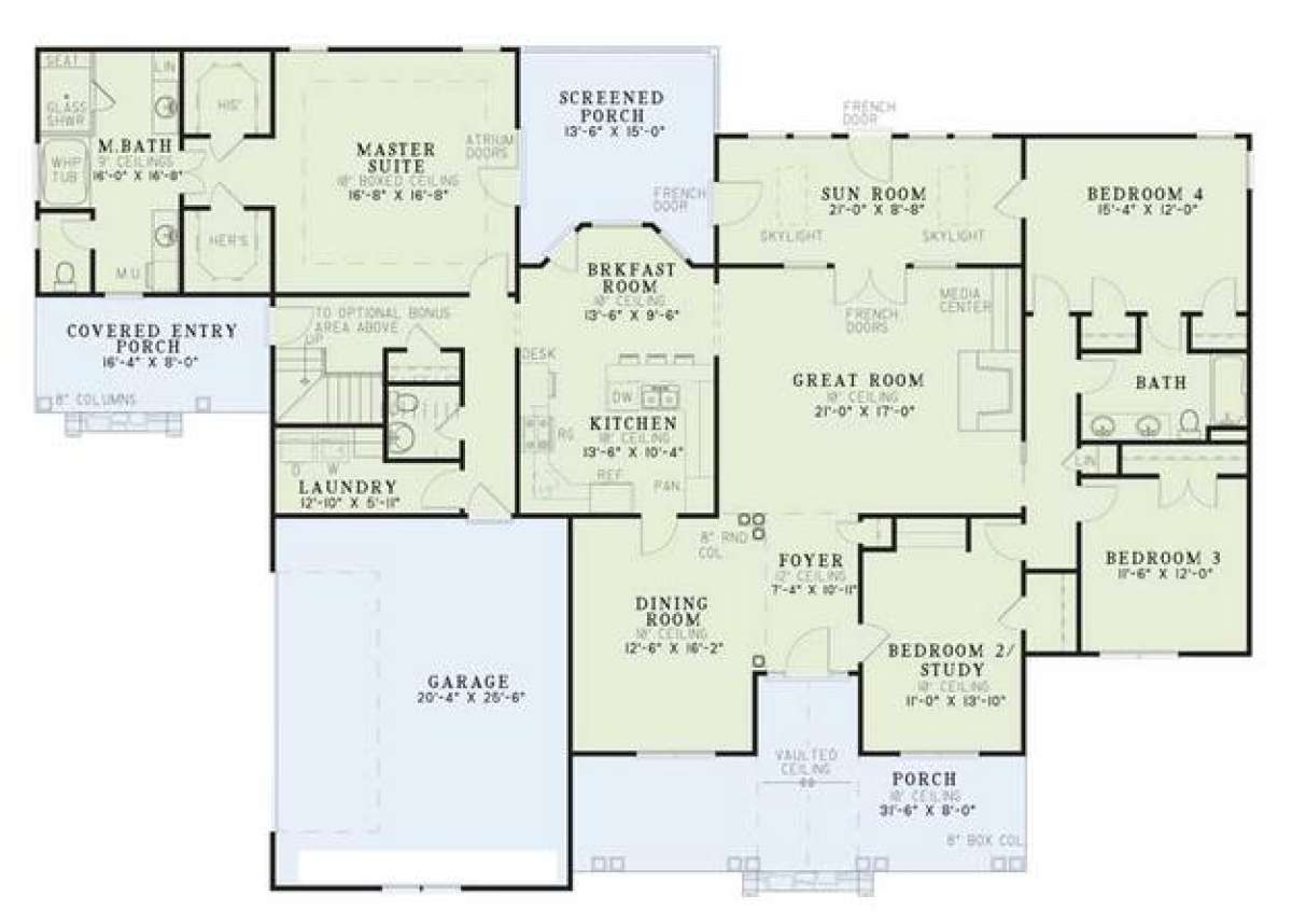 Main Floor  for House Plan #110-00226