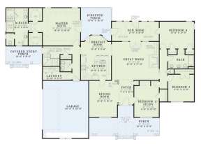 Floorplan 1 for House Plan #110-00226