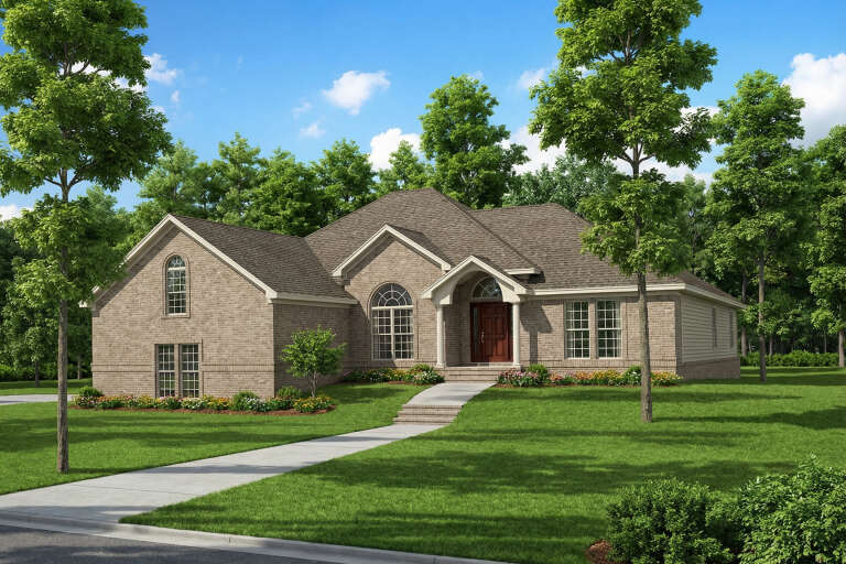 House Plan House Plan #4766 Angled Front Elevation