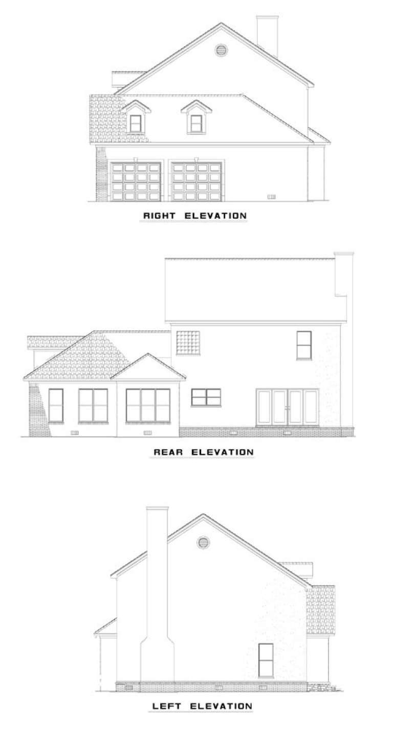 European House Plan #110-00228 Elevation Photo
