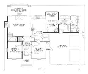 Floorplan 1 for House Plan #110-00228