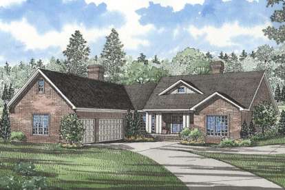 Traditional House Plan #110-00229 Elevation Photo