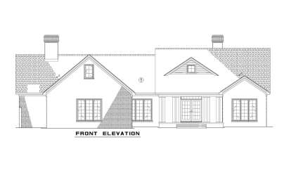 Traditional House Plan #110-00229 Elevation Photo