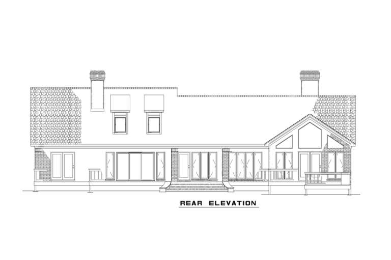 Traditional House Plan #110-00229 Elevation Photo