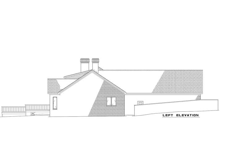 Traditional House Plan #110-00229 Elevation Photo