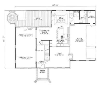 Floorplan 1 for House Plan #110-00231