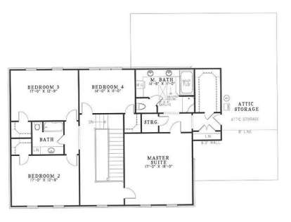 Second Floor for House Plan #110-00231