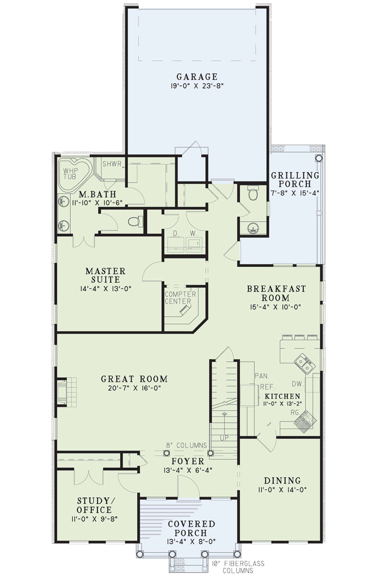 Main Floor for House Plan #110-00233