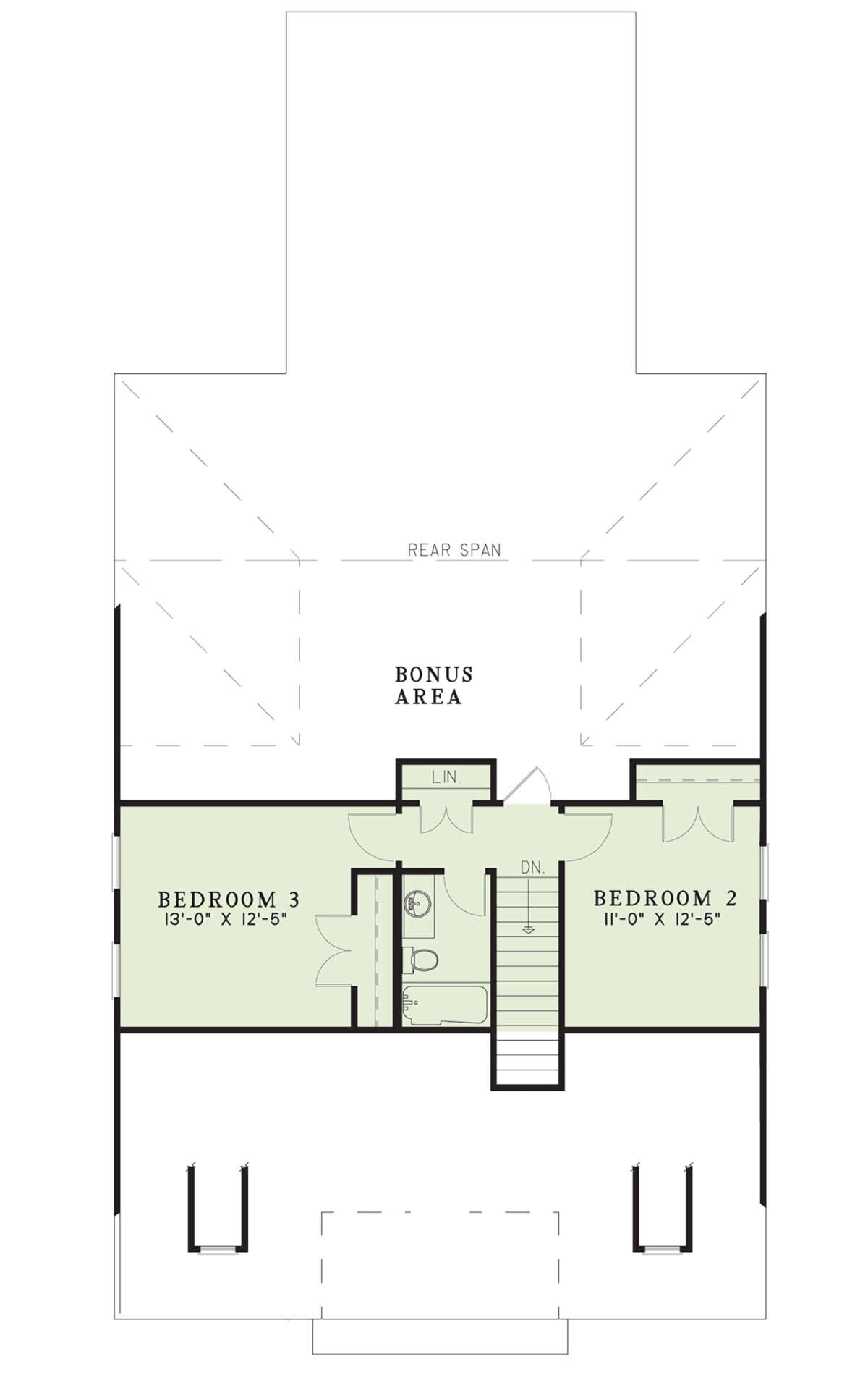 Second Floor for House Plan #110-00233