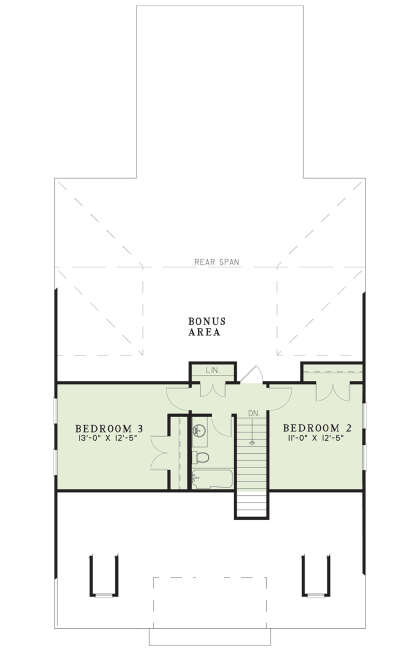 Second Floor for House Plan #110-00233