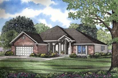 European House Plan #110-00235 Elevation Photo