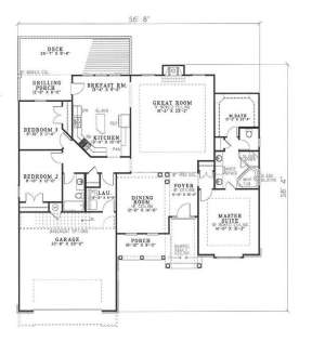 Floorplan 1 for House Plan #110-00235
