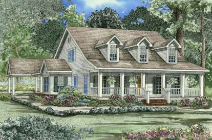 4 Bed, 3 Bath, 2186 Square Foot House Plan - #110-00236
