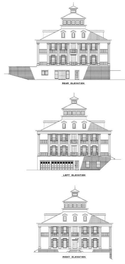 Greek Revival House Plan #110-00238 Elevation Photo