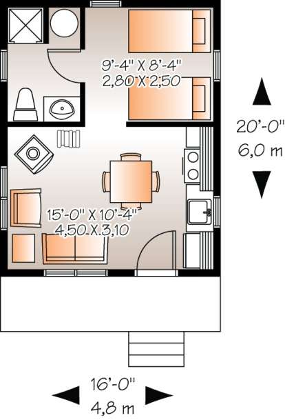 Floorplan1 for House Plan #034-00174