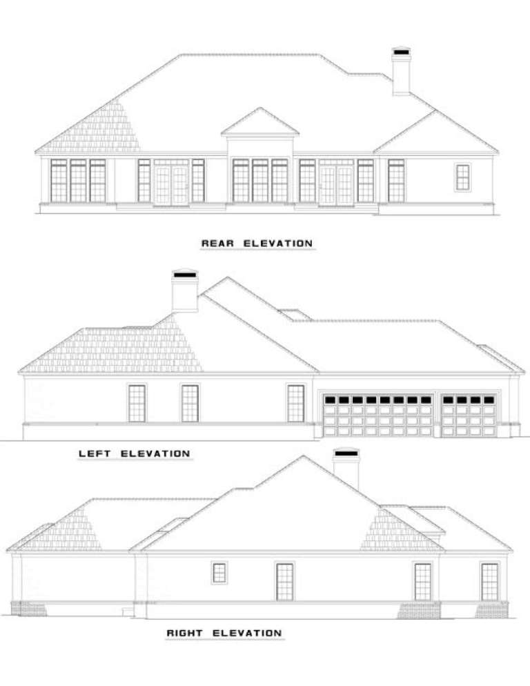 Traditional House Plan #110-00240 Elevation Photo