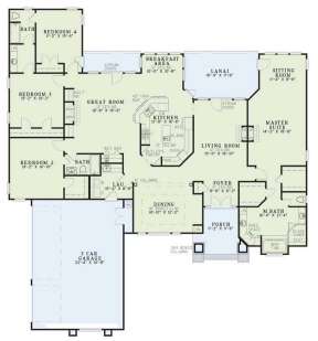 Floorplan 1 for House Plan #110-00240