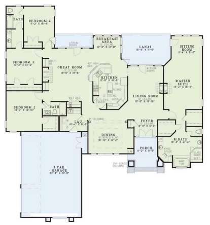 Main Floor  for House Plan #110-00240