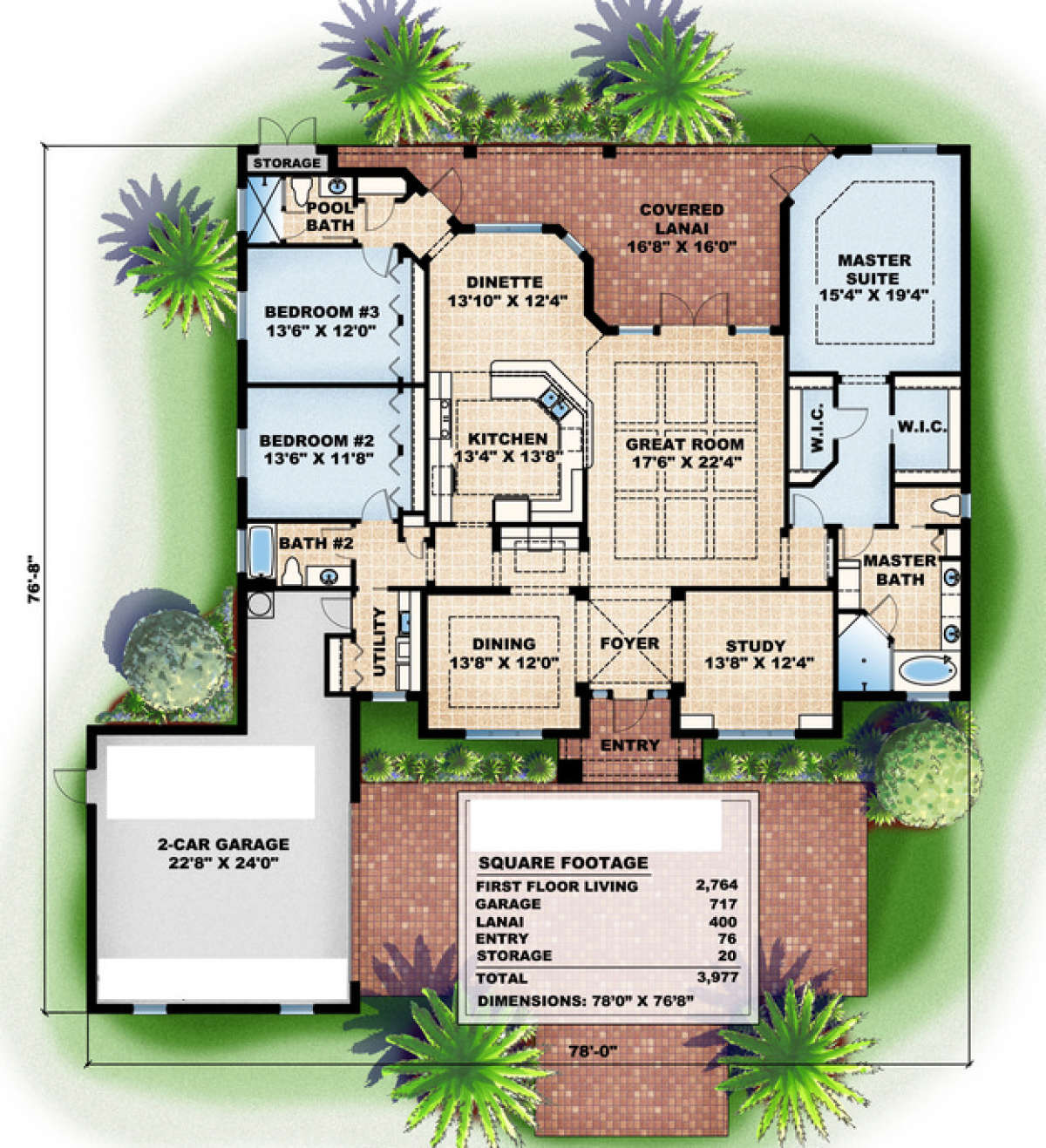 Floorplan 1 for House Plan #575-00036